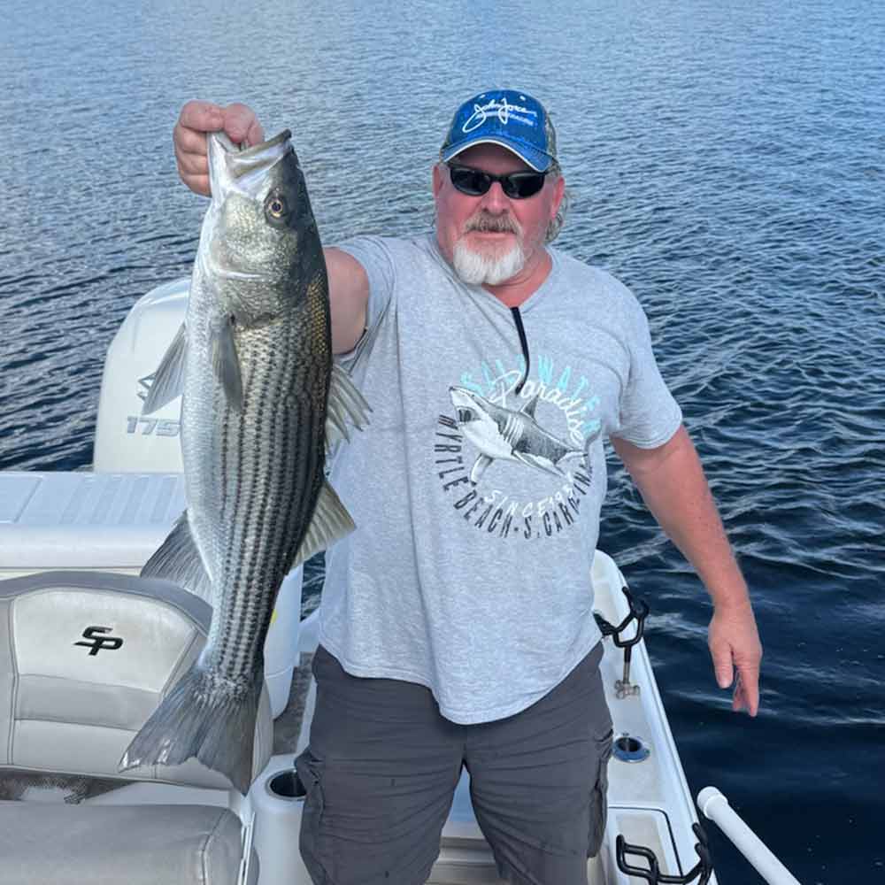 A nice striper this week with Guide Jerry Kotal