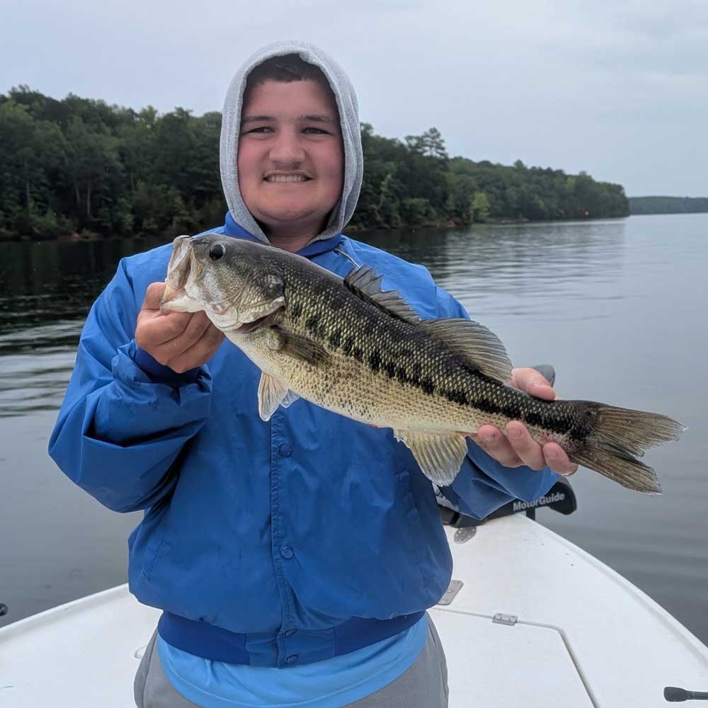 A nice bass caught this week with Guide Luke Wilson 