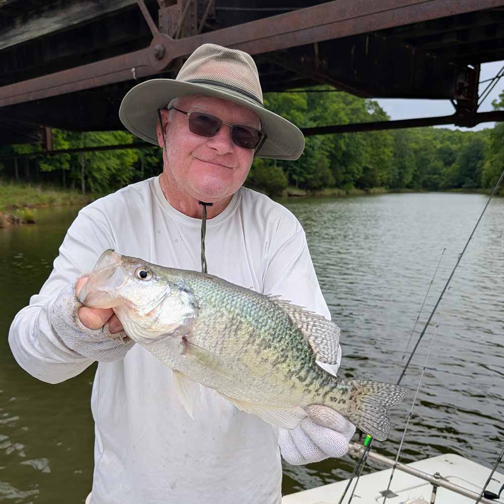 And did we mention bridges?  Guide Wendell Wilson with a slab