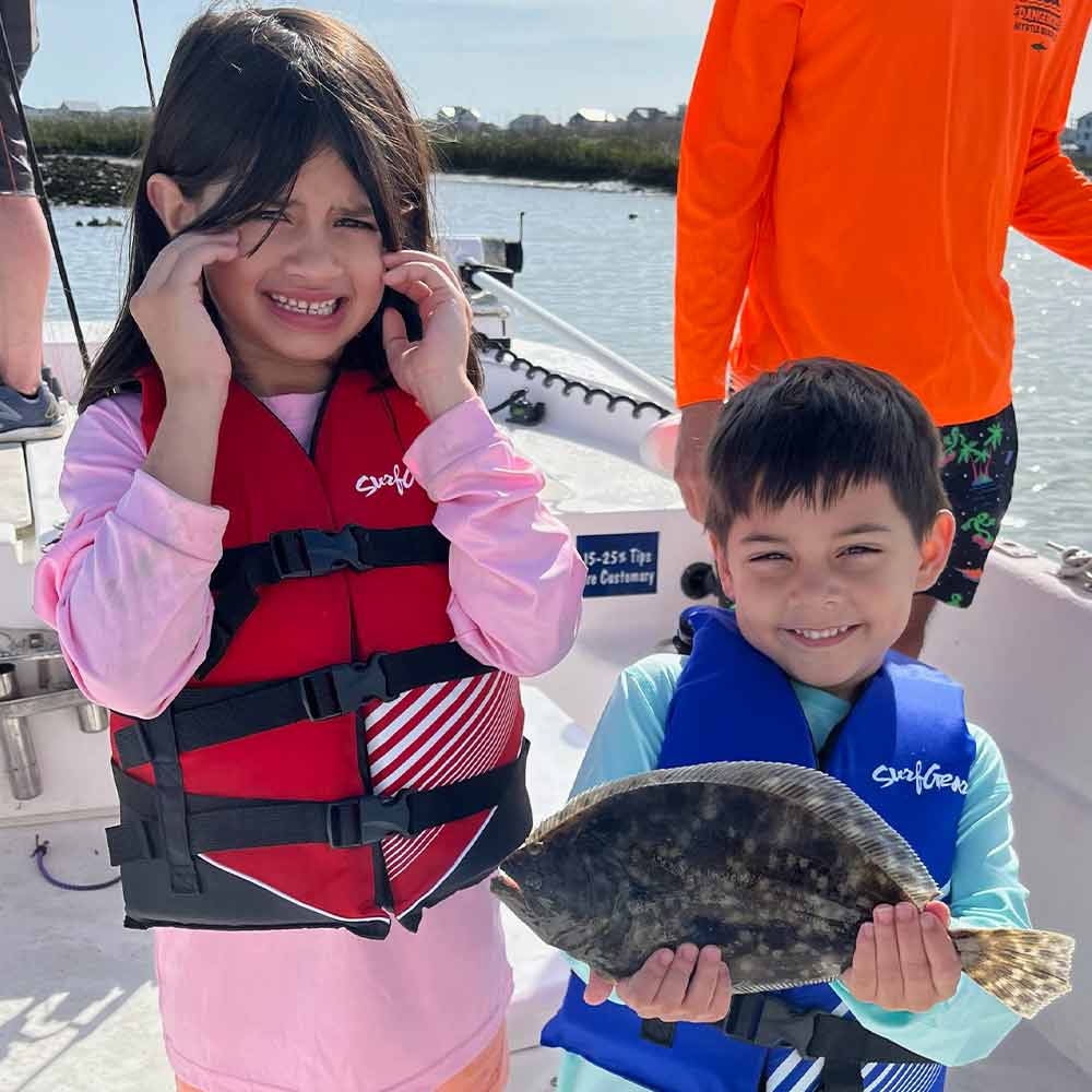 A typical flounder caught this week with Captain Tom Cushman
