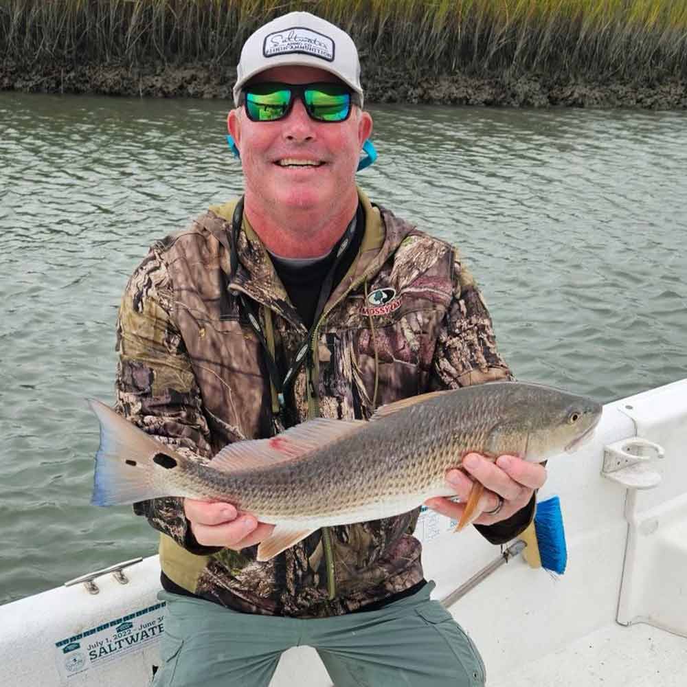 Captain Tom Cushman with a healthy red this week