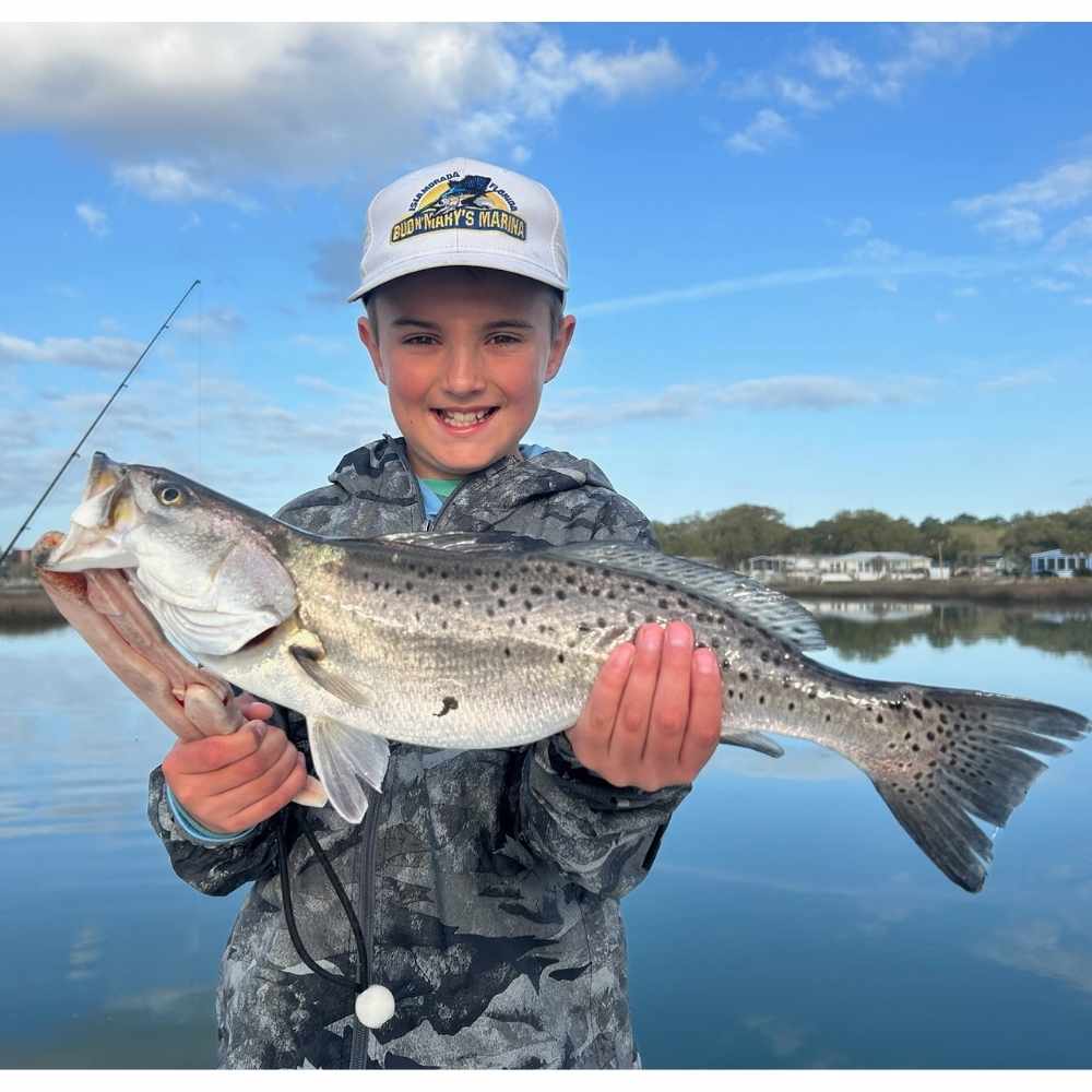 Captain Caleb Hartley has been catching some big trout this week!