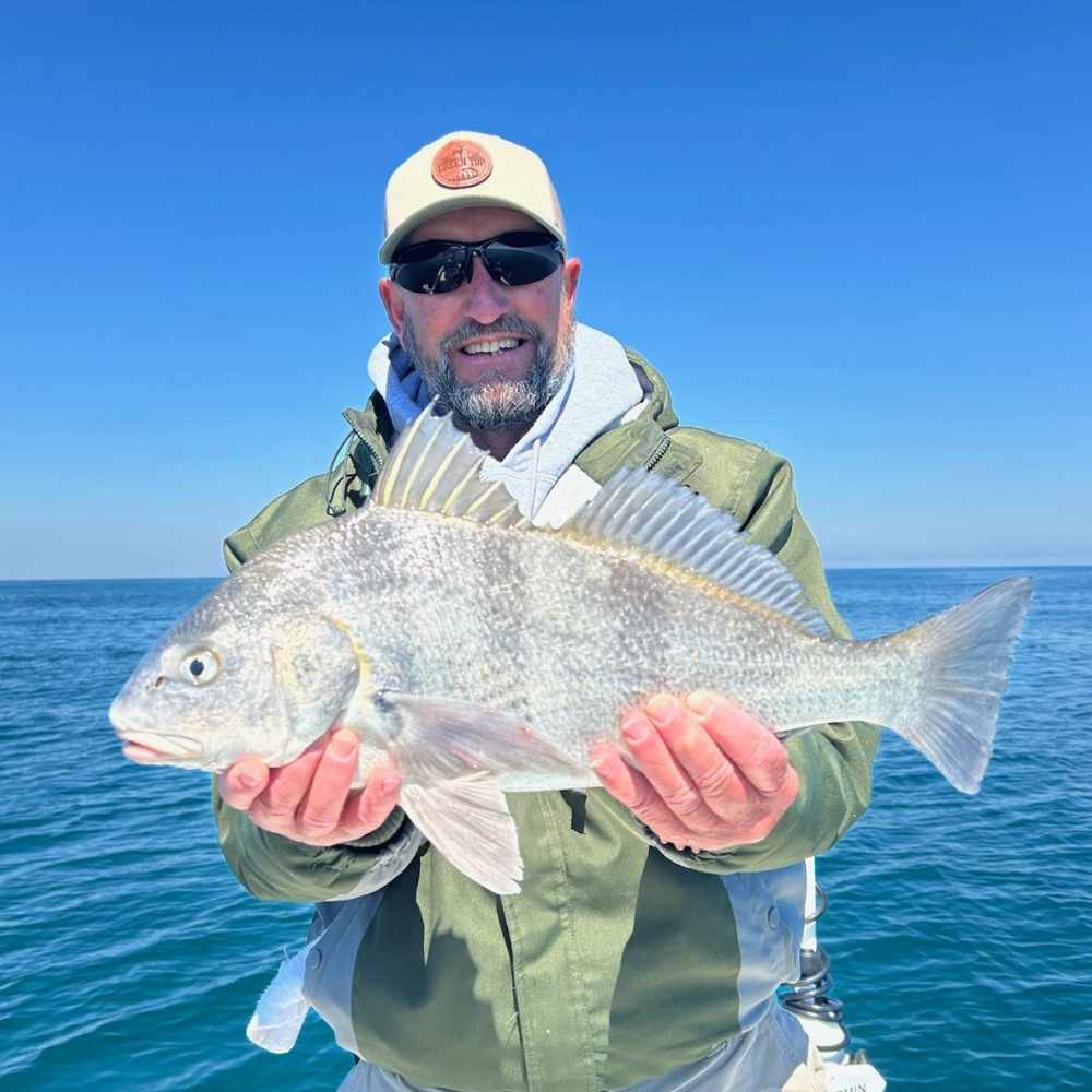 A good black drum caught nearshore with Captain Caleb Hartley