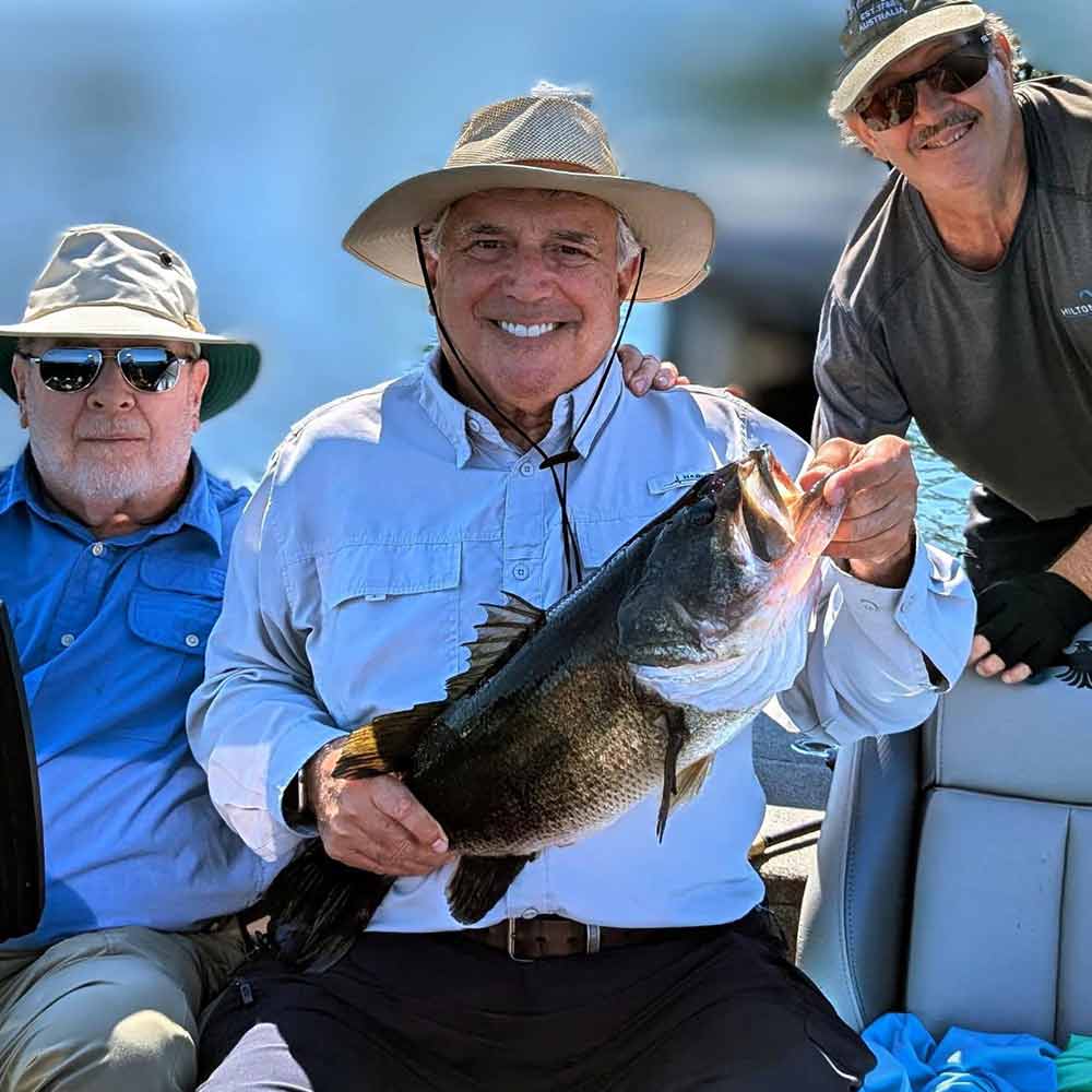 A good bass caught this week with Captain Corey Casey