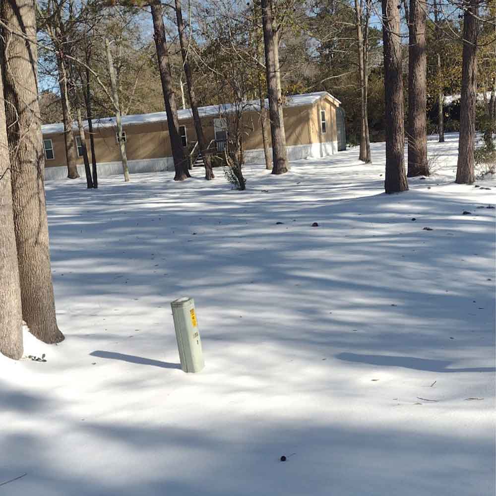 One of our captains' fishing cabins in Bonneau