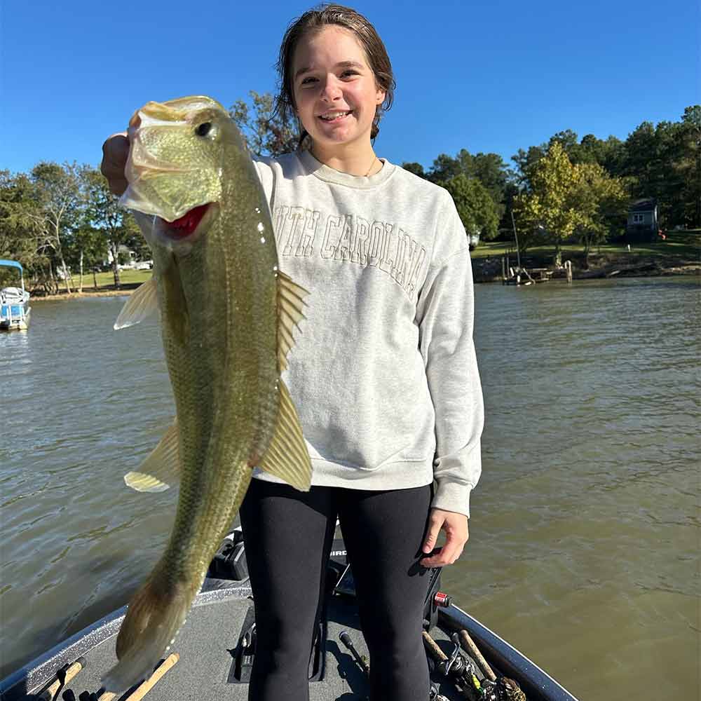 Sarah Rodgers with a nice Wateree bass