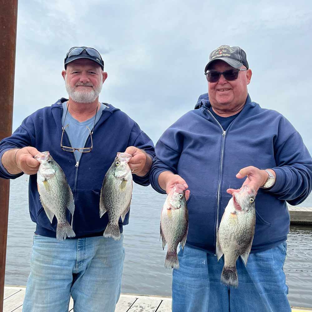 Will Hinson guided a couple of friends to these Wateree crappie