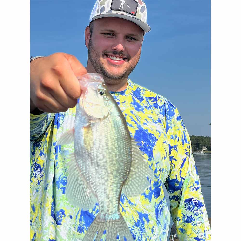 Will Hinson put this young man on his very first crappie!