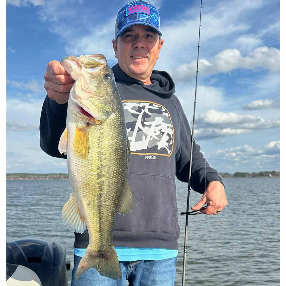 Dearal Rodgers with a good one caught before the ice arrived