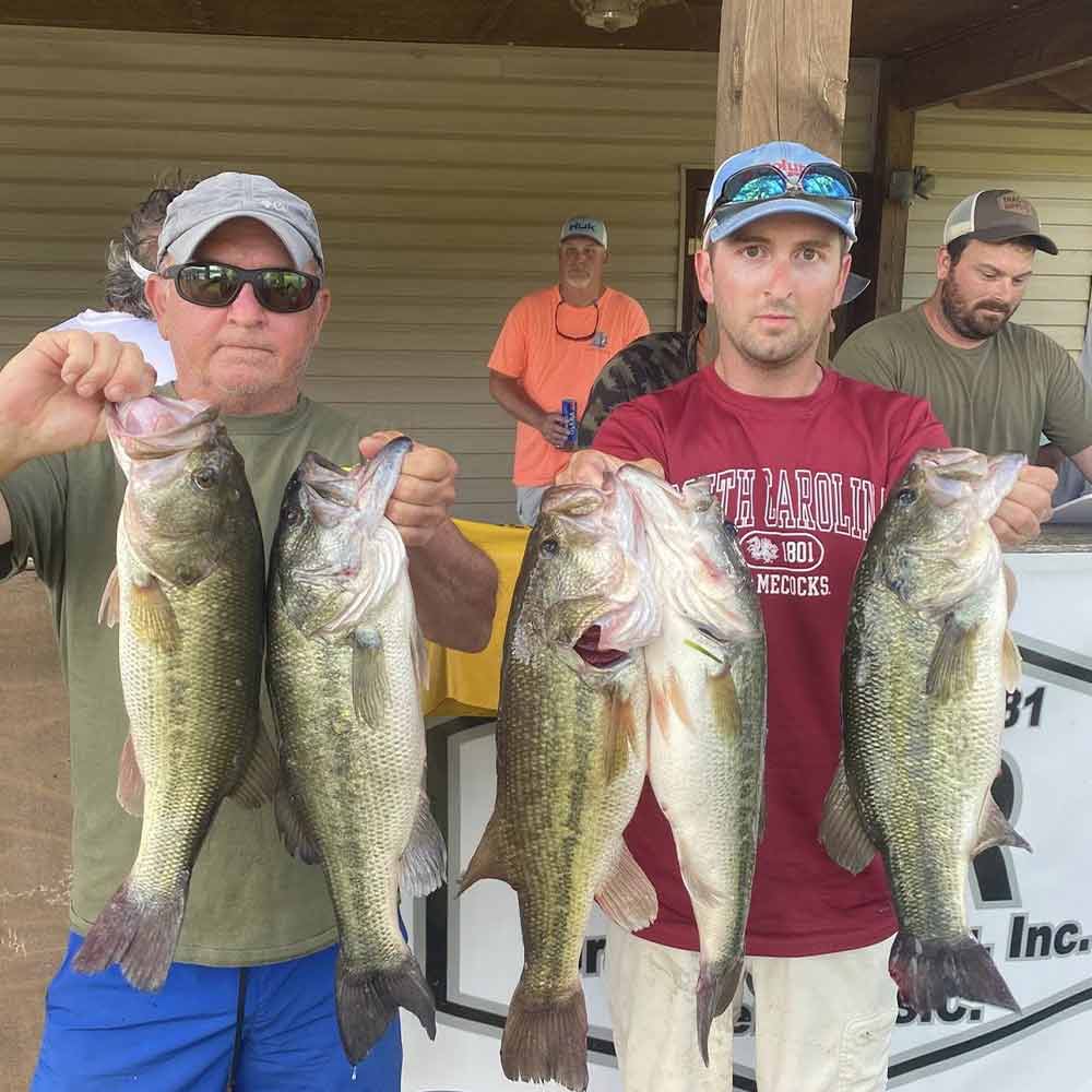 The winners of Saturday's CATT Open tournament wiht 20 pounds even