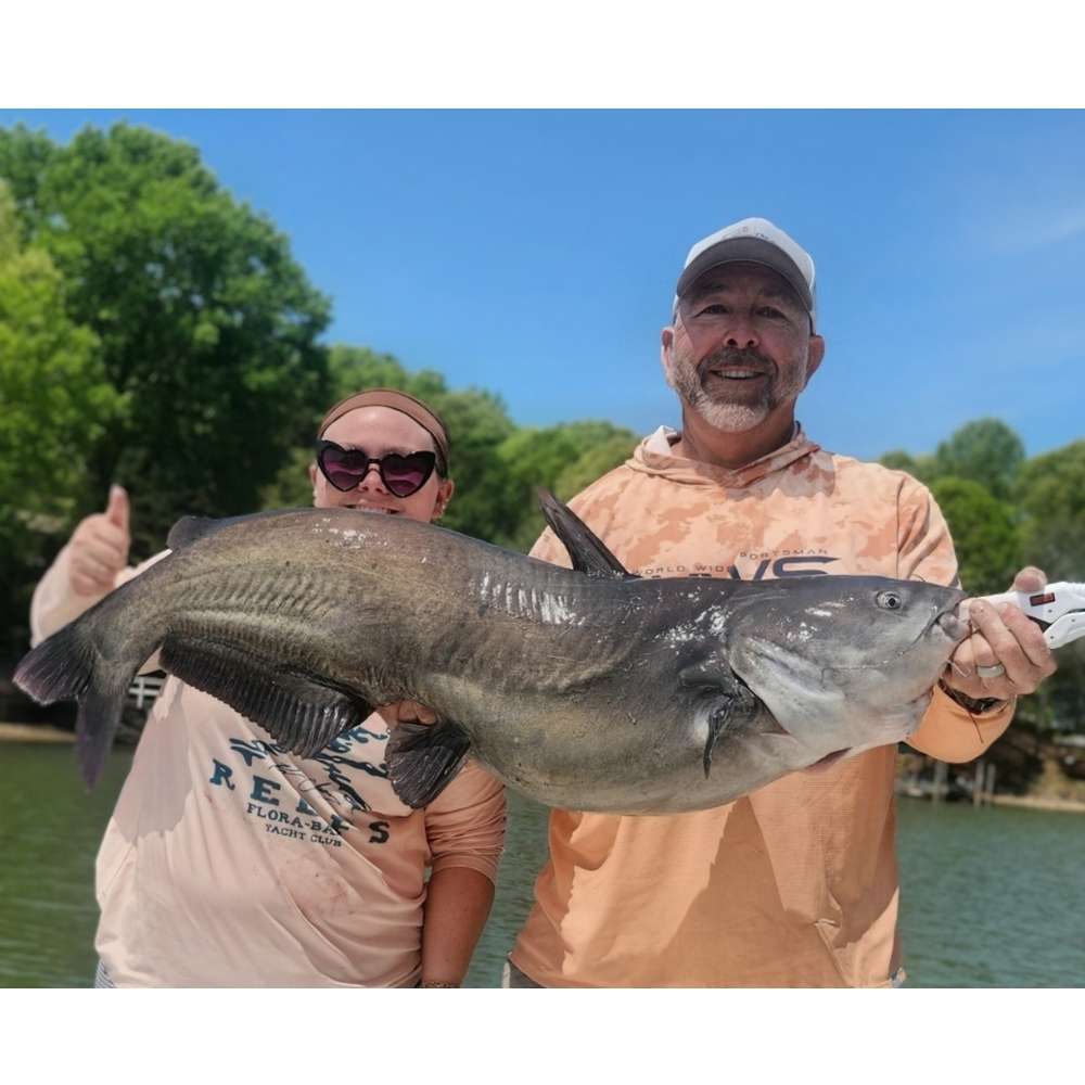 Captain Chris shows off a big 'un caught this week
