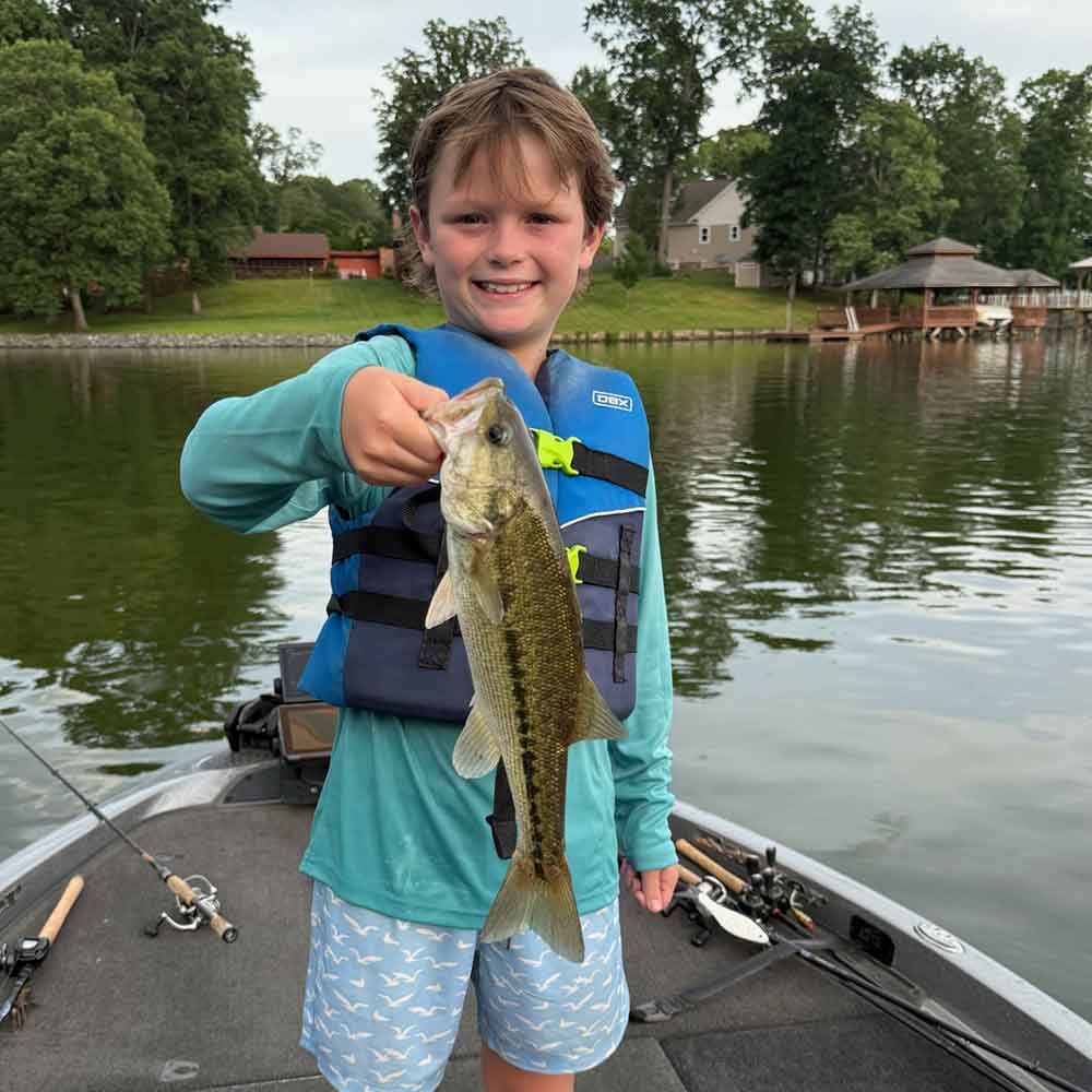 Reid McGinn "guided" his nephew to this fish