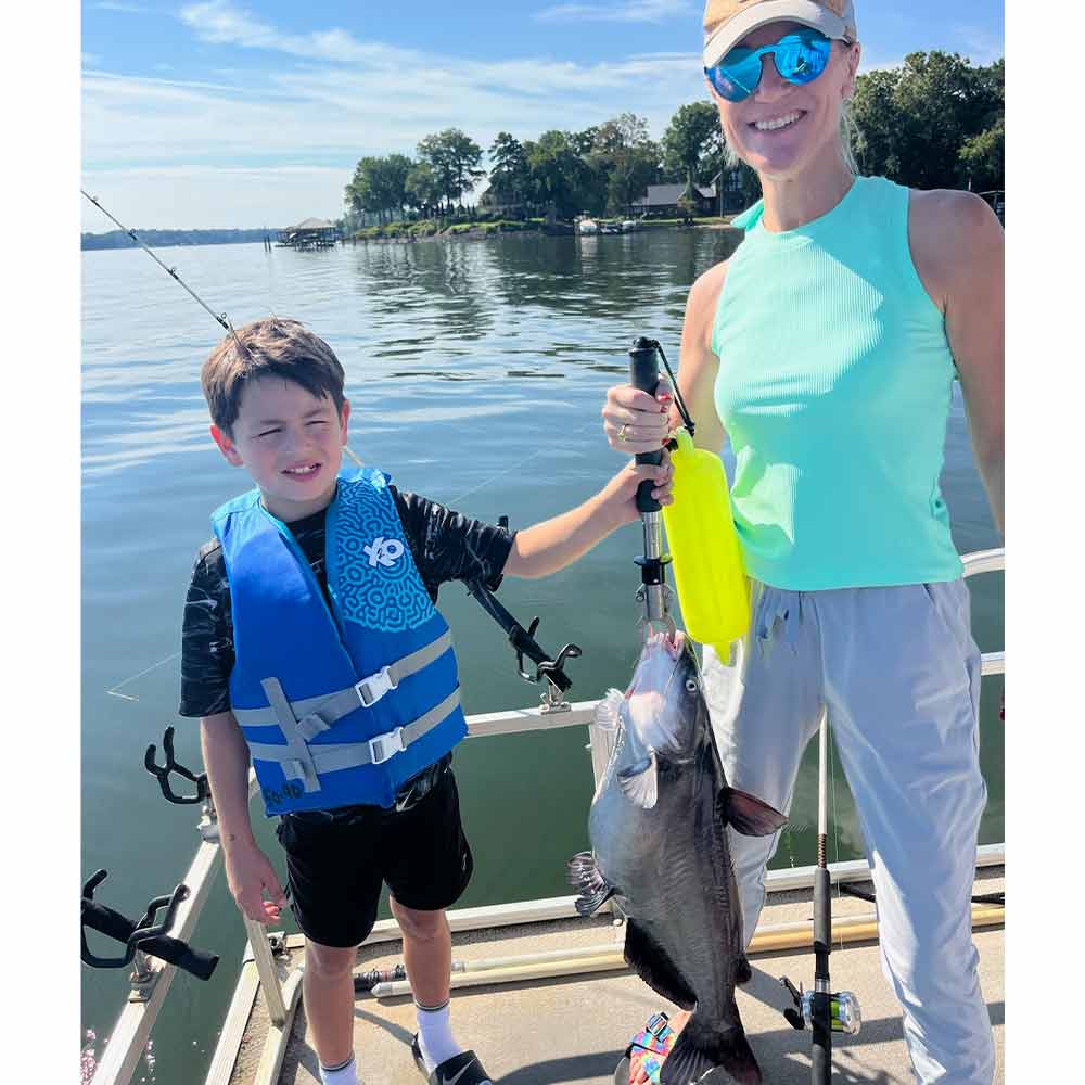 A nice blue cat caught with Captain Rodger Taylor