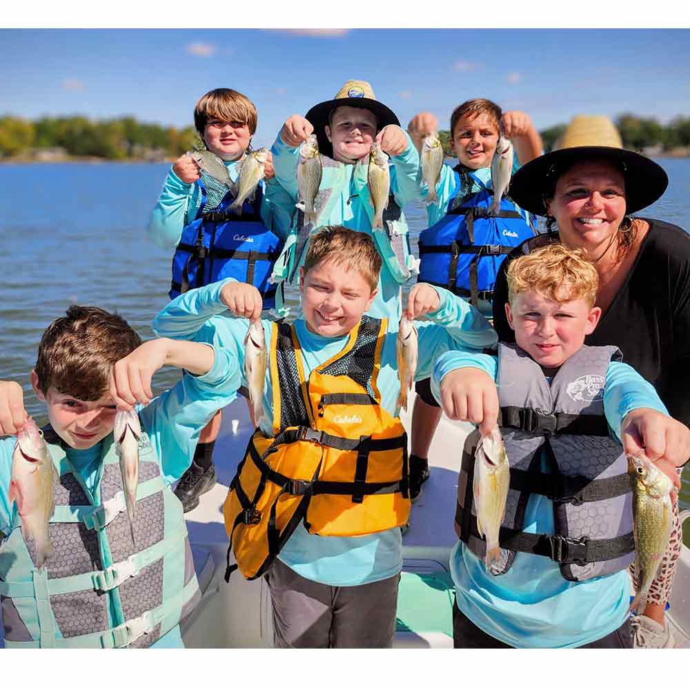 You're doing something right when you can keep a boatful of boys entertained - with Captain Chris Nichols