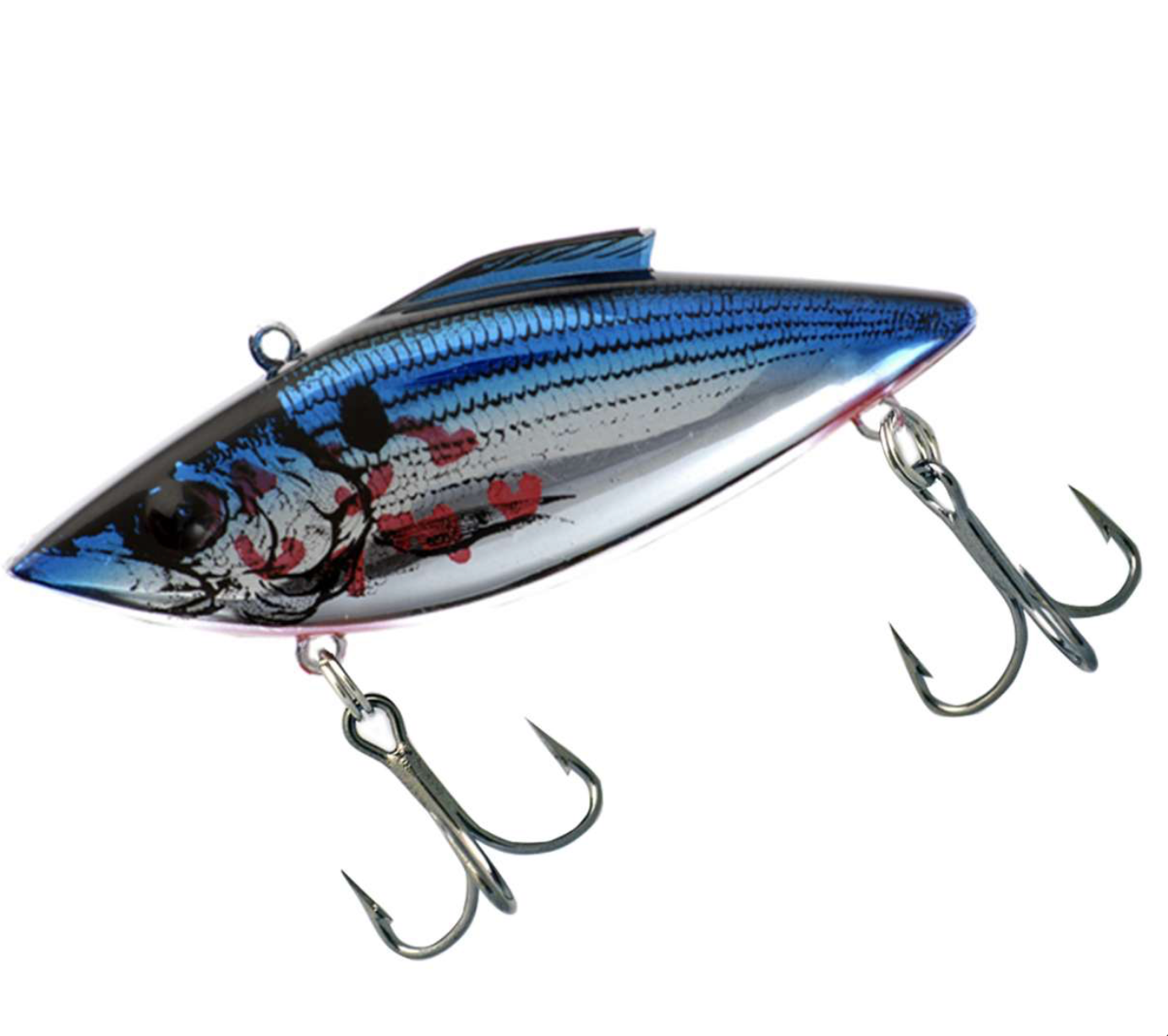 Tiny Trap Chrome Blue Bleeding Shad 1/8 oz Tiny Trap Chrome Blue Bleeding Shad 1/8 oz