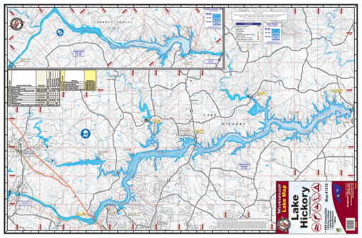 Kingfisher North Carolina Lake Maps - Angler's Headquarters