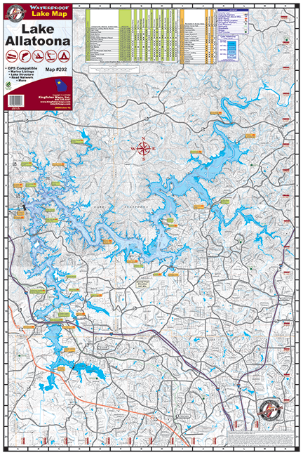 Kingfisher Georgia Lake Maps - Angler's Headquarters
