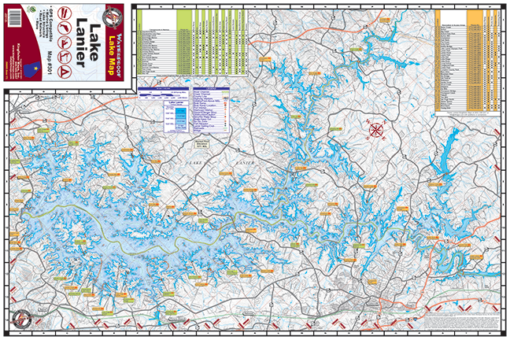 Kingfisher Georgia Lake Maps - Angler's Headquarters
