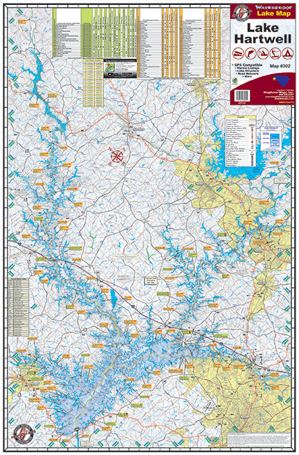 Kingfisher Georgia Lake Maps - Angler's Headquarters