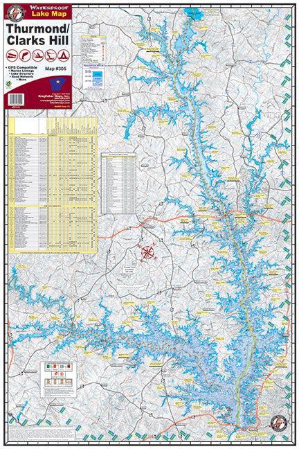 Kingfisher Georgia Lake Maps - Angler's Headquarters
