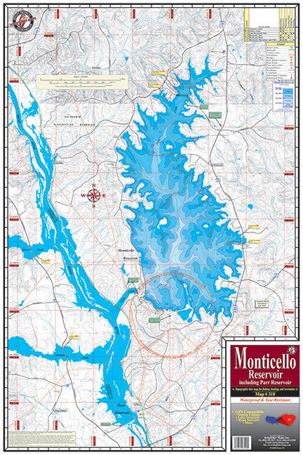 Kingfisher South Carolina Lake Maps - Angler's Headquarters