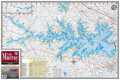 Kingfisher South Carolina Lake Maps - Angler's Headquarters