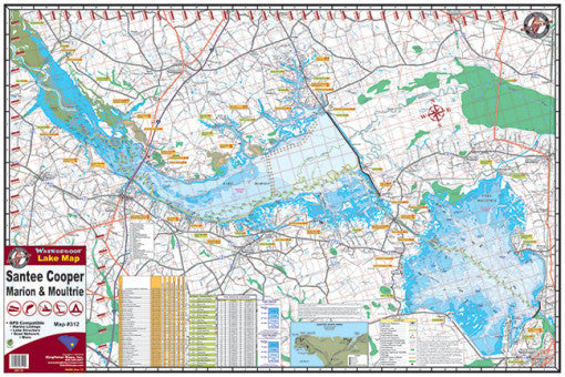 Kingfisher South Carolina Lake Maps - Angler's Headquarters