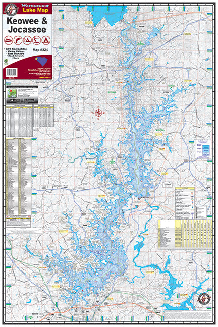 Kingfisher South Carolina Lake Maps - Angler's Headquarters