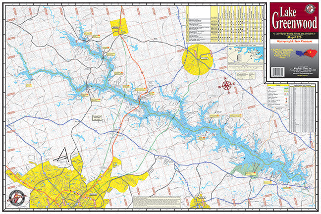 Kingfisher South Carolina Lake Maps - Angler's Headquarters