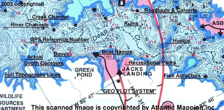 Atlantic Mapping GPS Chart Lake Map (Alabama) - Angler's Headquarters