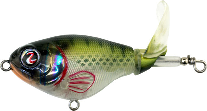 5pc Whopper Plopper Style Topwater Fishing Lures - 1/2 Oz, Rotating Tail, With Case