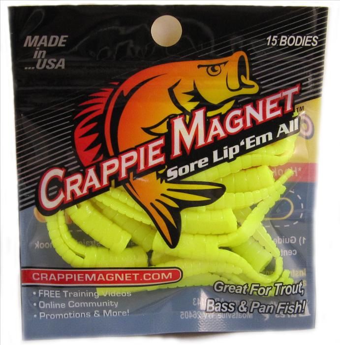crappie magnet fishing lure Leland Blakes Glow Elevate your fishing game with the Crappie Magnet Fin Spin Eye Hole Scent Holder Jighead Crappie Magnet Roo