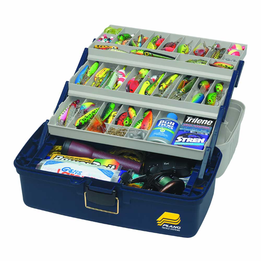 built in tackle boxes Plano Large 3-Tray Box