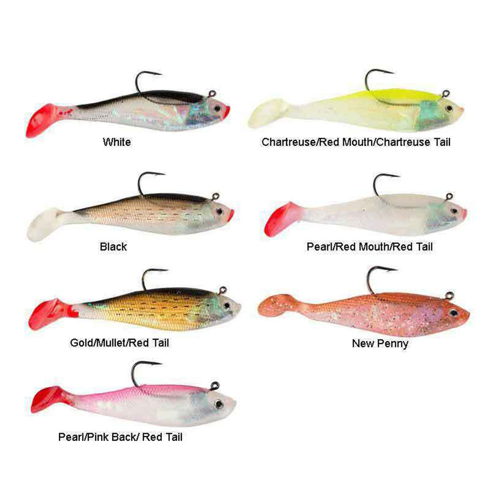 Hurricane Livewire Swim Shad 4 Bunker/Red Mouth - SS4-4-77