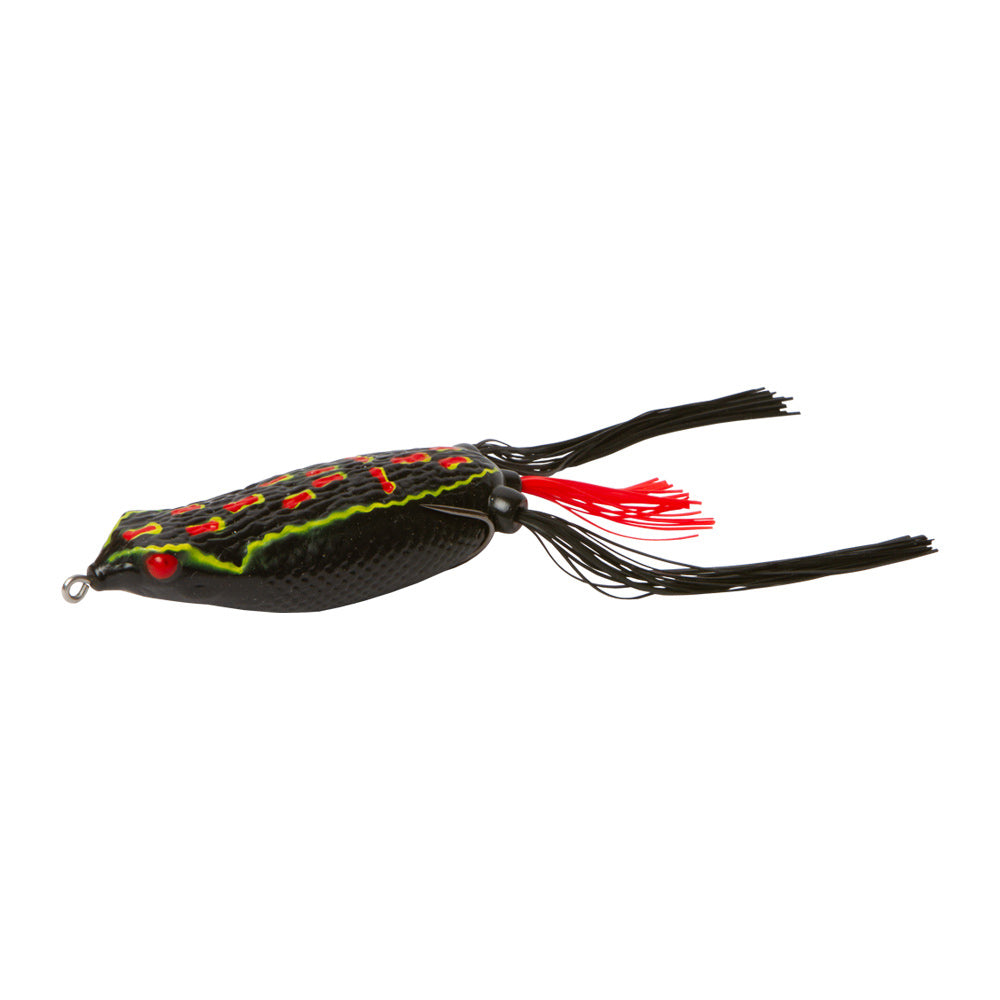 battery operated frog fishing lure Zoom Hollow Belly Frog Black 2.5" Jr