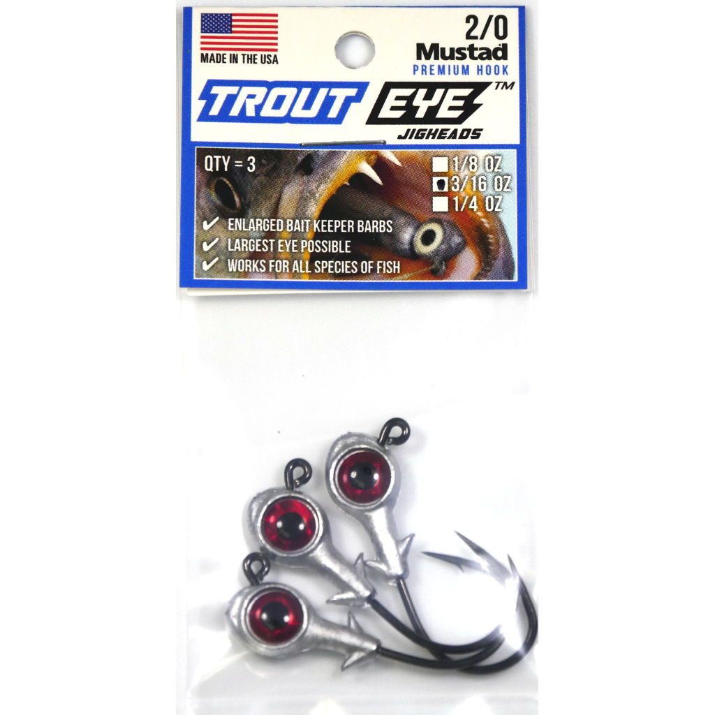Eye Strike Trout Eye Jigheads (2/0) (3 pk) - Angler's Headquarters