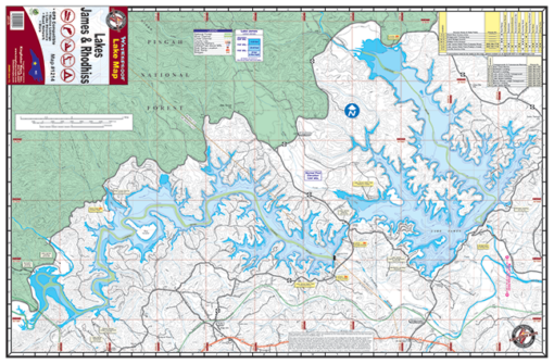 Kingfisher Georgia Lake Maps - Angler's Headquarters