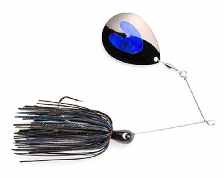 Jewel Jolt Spinnerbait 3/4oz Black/Blue Flash Lazer