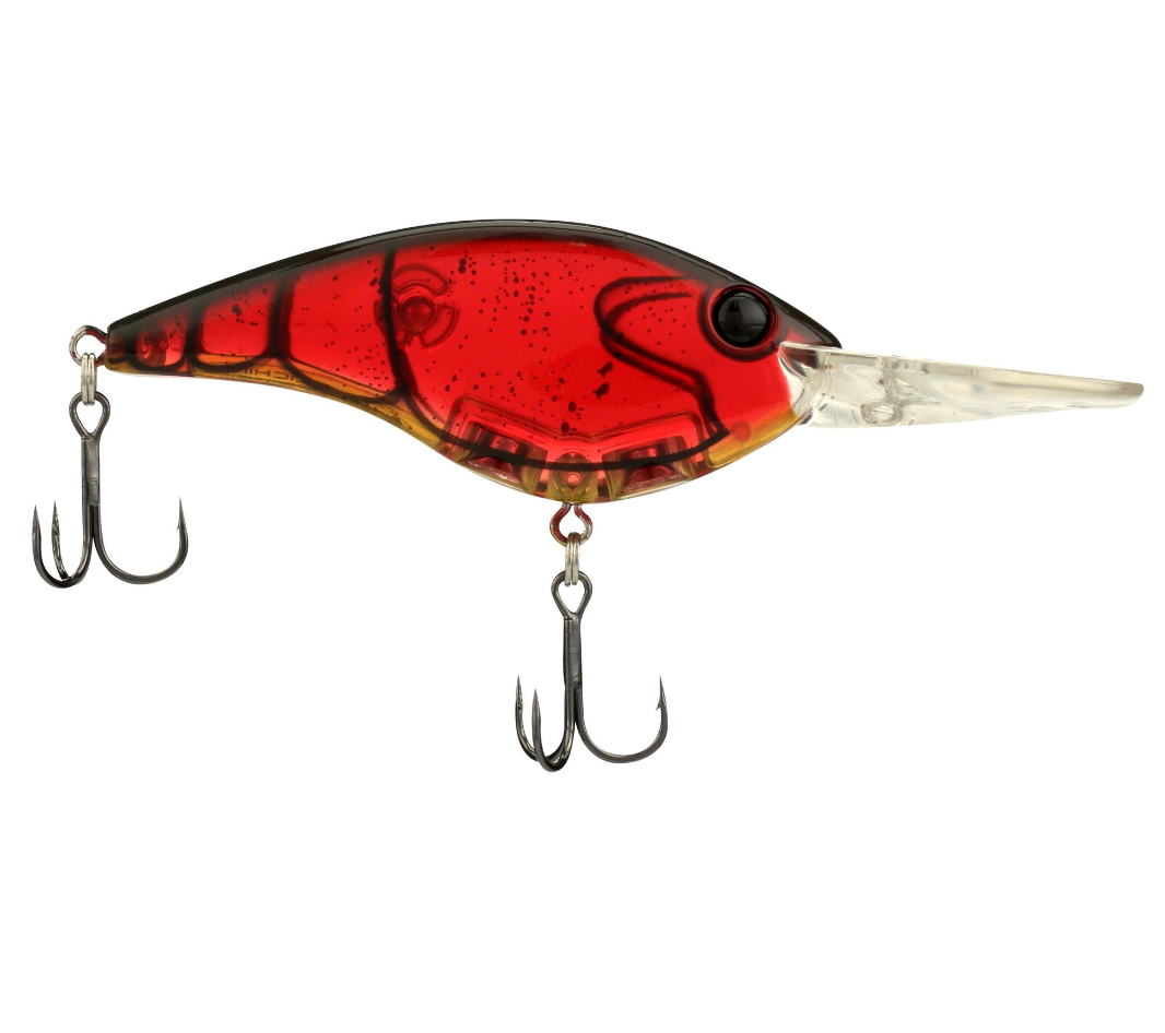berkley crankbait hard fishing lures Berkley Clickin' Frittside 9 Crankbait Special Red Craw