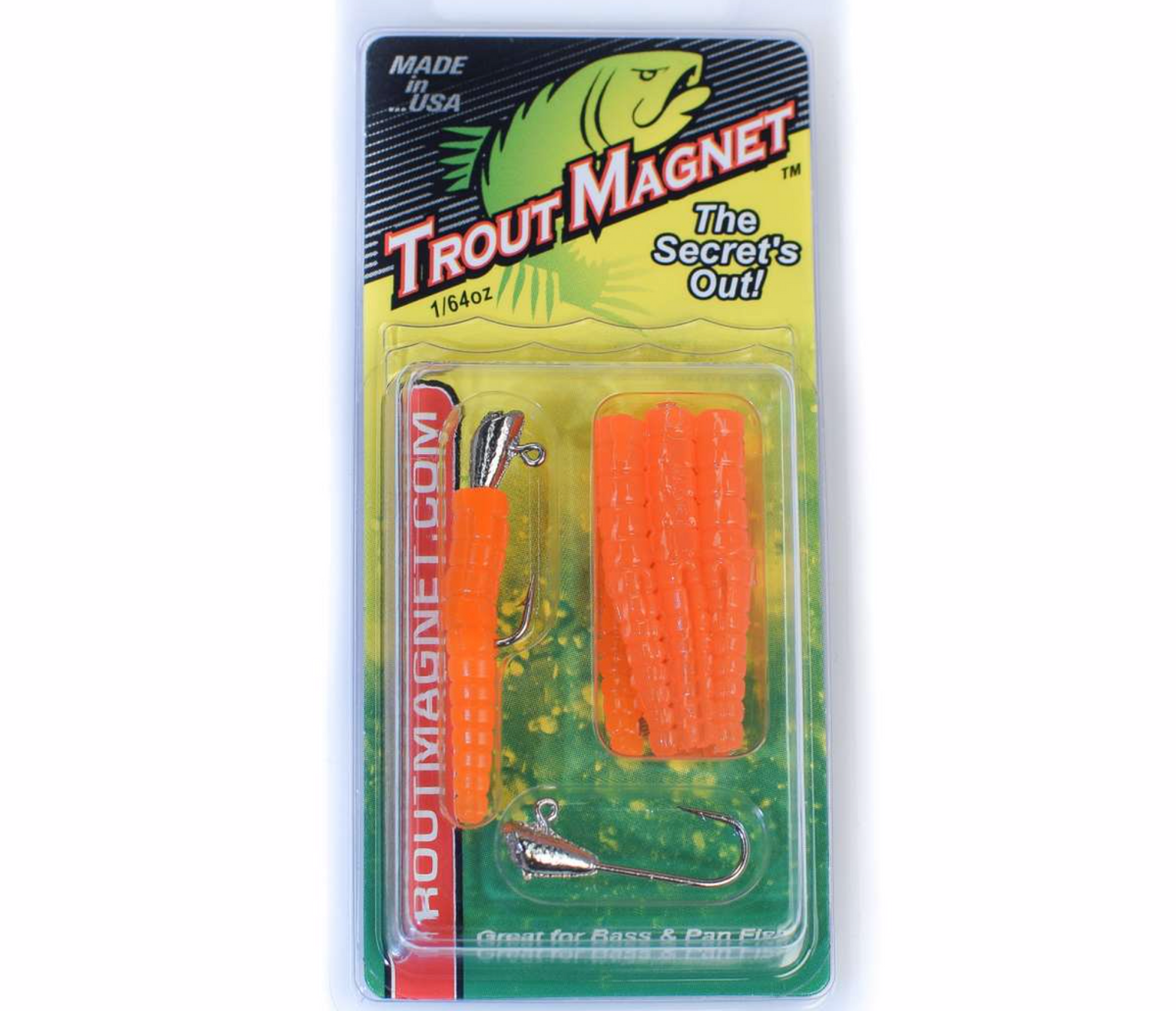 Leland Lures Trout Magnet Softbait 1/64 oz, Black & Green, 9 Count