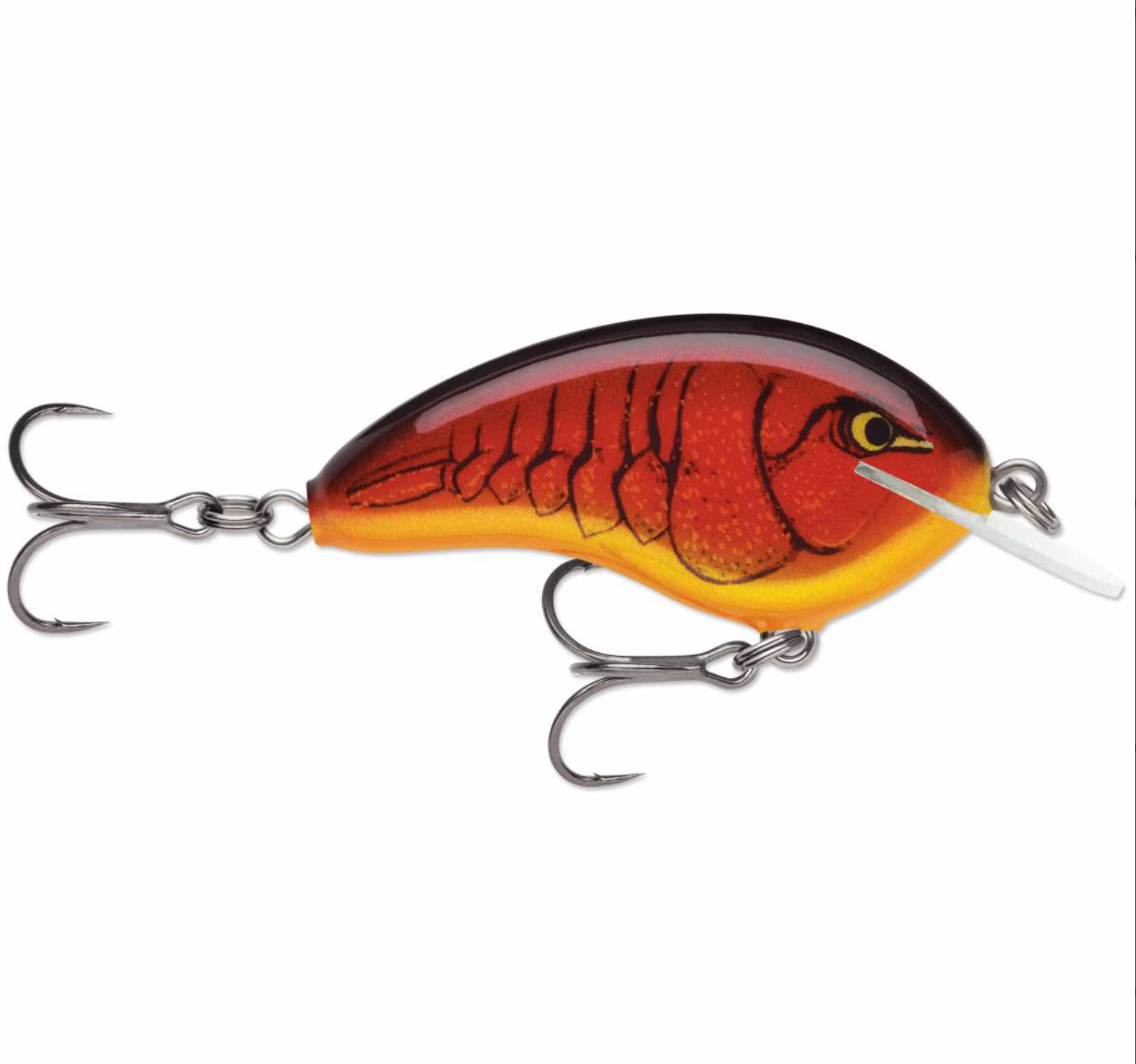 blue and orange lipless rapela fishing lure Rapala Ott's Garage Tiny