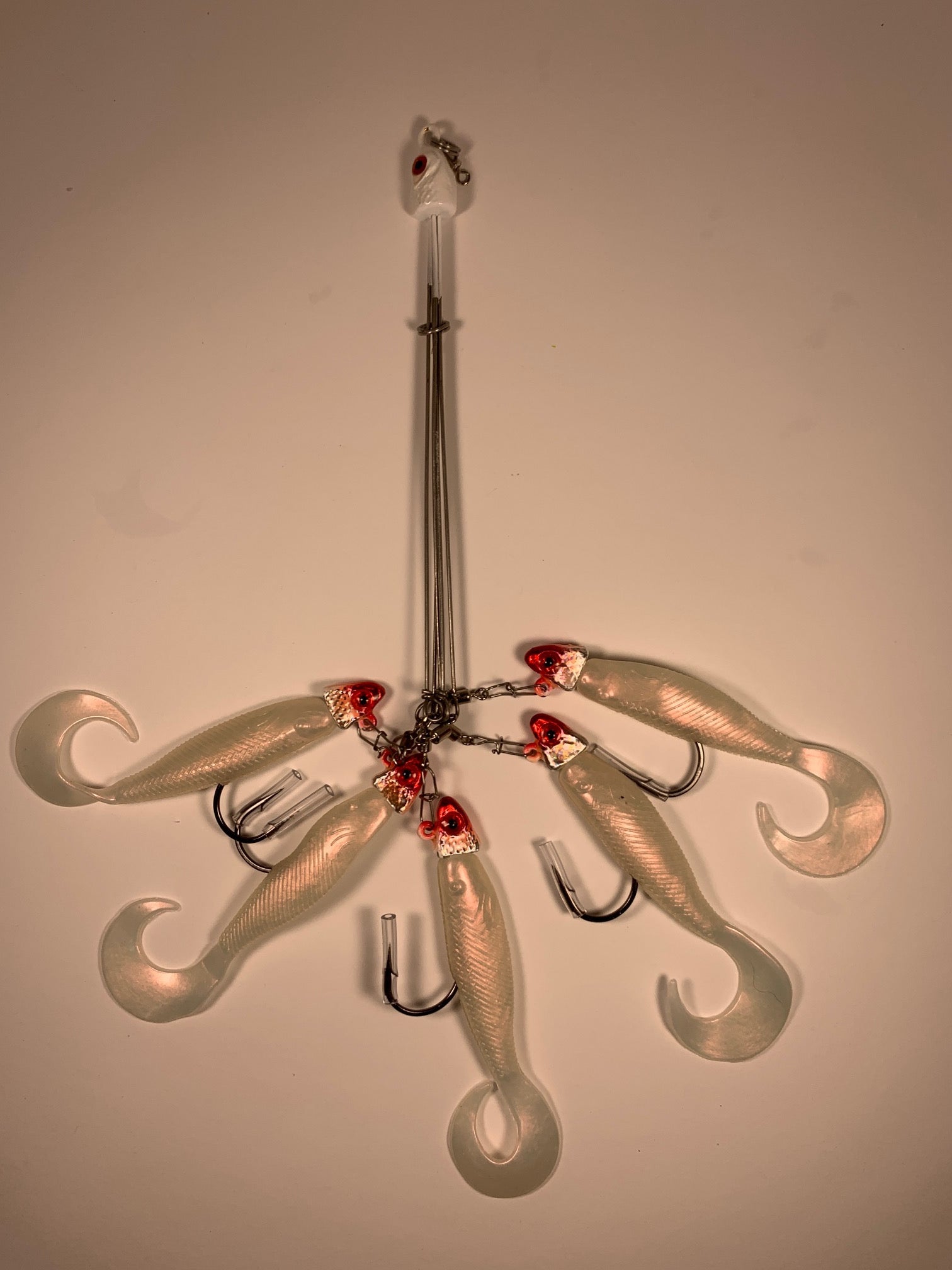 captian mack fishing lures Capt. Mack's 4-Arm Umbrella Rigs while action can also be added with twitches or jerks of the rod Mack Attack Soft Swimbait -