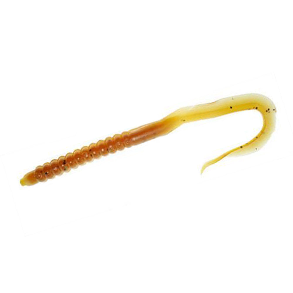 blue worm with yellow tail zoom fishing lure Zoom U-Tale Worm (6 inches-20 pack)