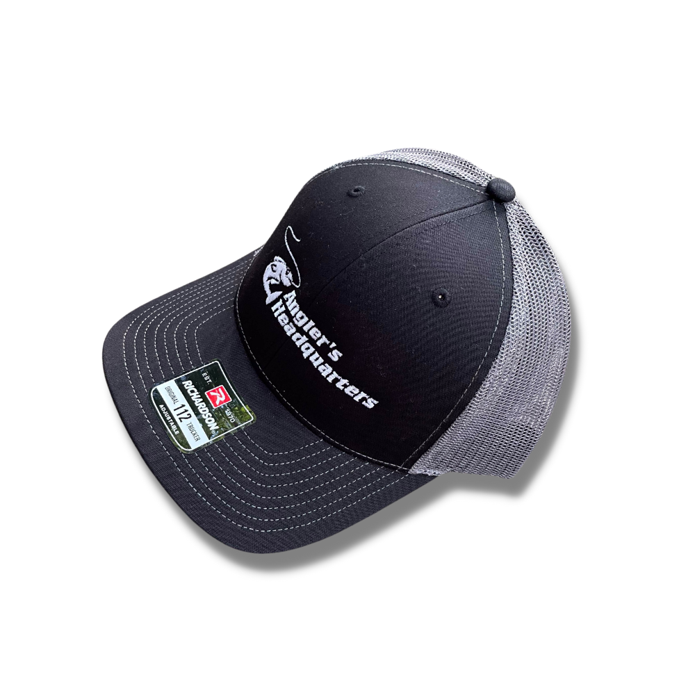 Angler's Headquarters Richardson 112 Trucker Hats Black/Gray / Standard (Richardson 112)