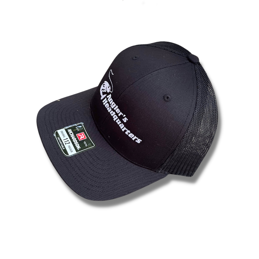 Angler's Headquarters Richardson 112 Trucker Hats Black / Standard (Richardson 112)