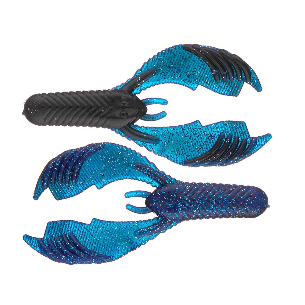 chunk claw fishing lure Yum Craw Chunk Blue Black Shadow