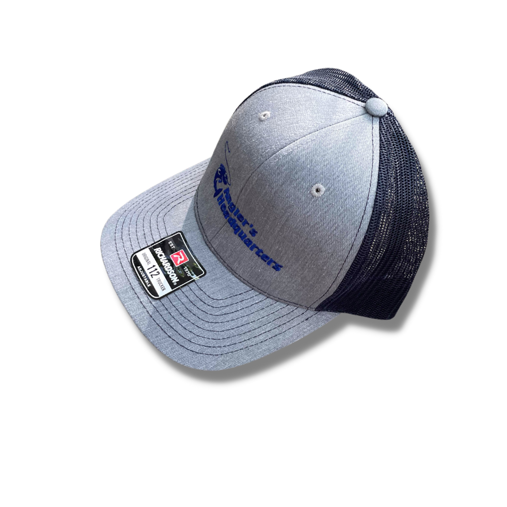 Angler's Headquarters Richardson 112 Trucker Hats Gray/Navy / Standard (Richardson 112)