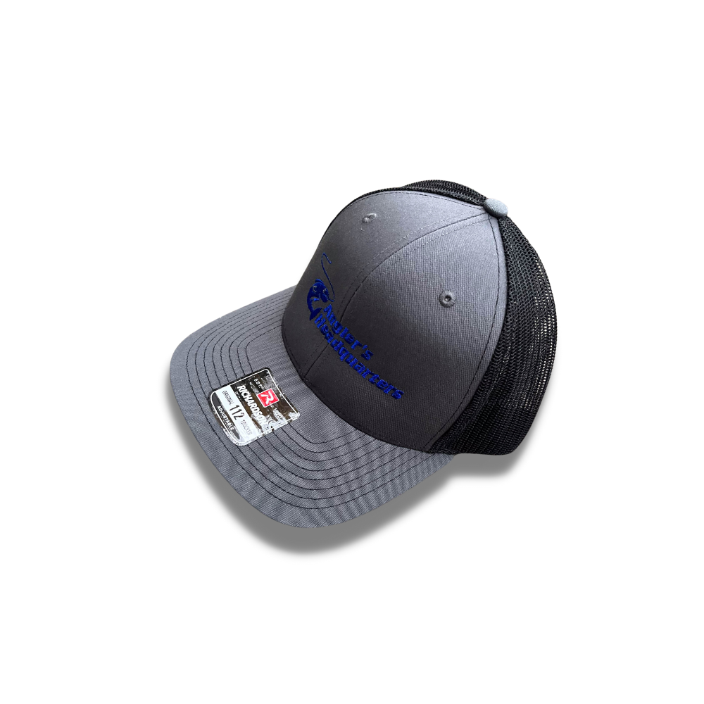 Angler's Headquarters Richardson 112 Trucker Hats Charcoal/Black / Standard (Richardson 112)