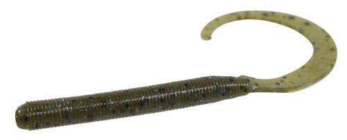 blue worm with yellow tail zoom fishing lure Zoom Curly Tail Worms (4") (20 pk)