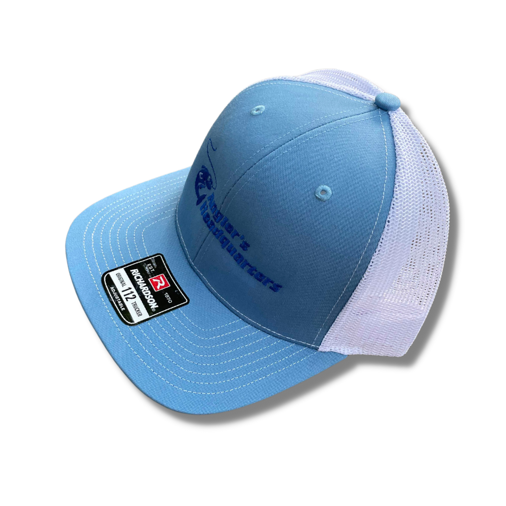 Angler's Headquarters Richardson 112 Trucker Hats Light Blue/White / Standard (Richardson 112)